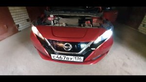 Nissan Leaf. Установка LED ламп для линзованных фар
