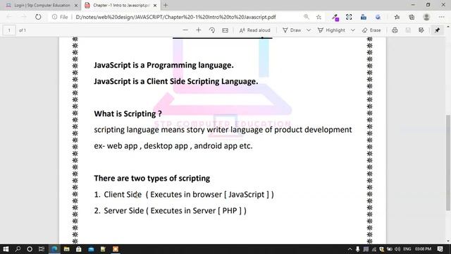 Introduction to JavaScript