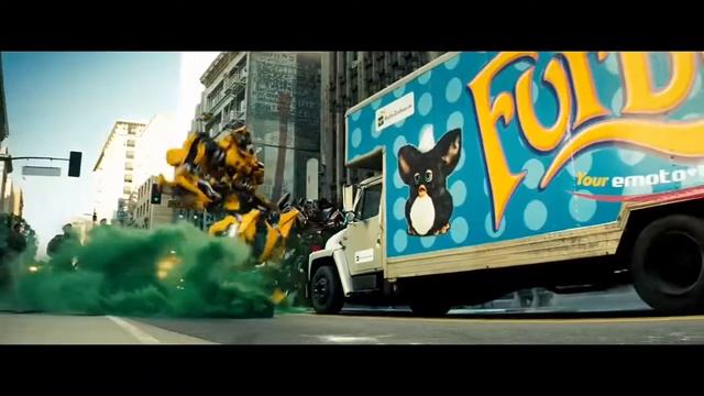 Начало битвы в городе Трансформеры отрывок из фильма смотреть онлайн