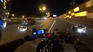 Yamaha XVS1300 Stryker. Ночные заезды