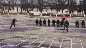 Показательные выступления 8 роты специального назначения в/ч 3214 по рукопашному бою