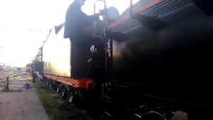 Ретро-поезд «Победа» в Краснодаре. Паровозы.