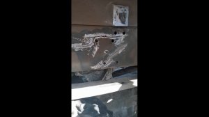 Mercedes-Benz Atego 815 - ремонт рамы, трещина из-за поломки амортизатора