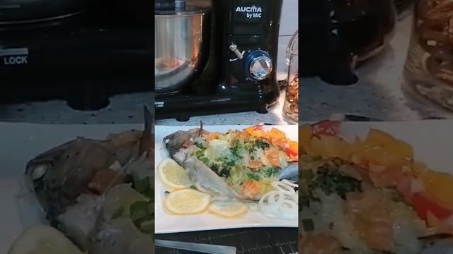Форель с овощами, запечённая в духовке с сыром ?