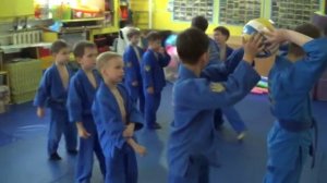 Веселые эстафеты с мячом.  Team Judo Kids