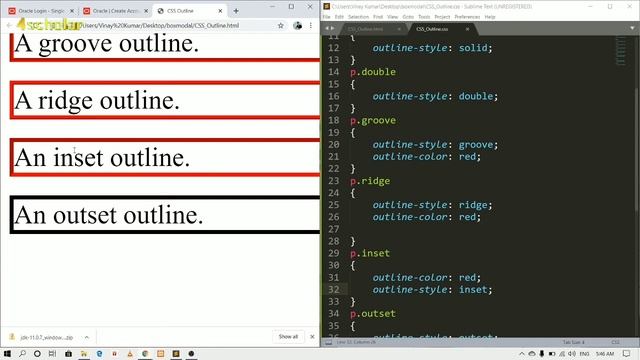 What is CSS outline| CSS outline kya hota hai? |web design | 4scholar | HTML5 2020