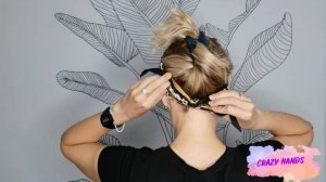 Видео. Как завязать платок вместо ободка