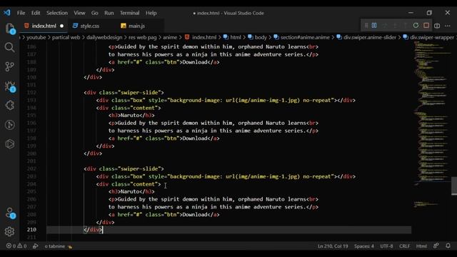 How to Create Anime Streaming Website using HTML CSS JAVASCRIPT ㊙️ ?Unlock the Secrets
