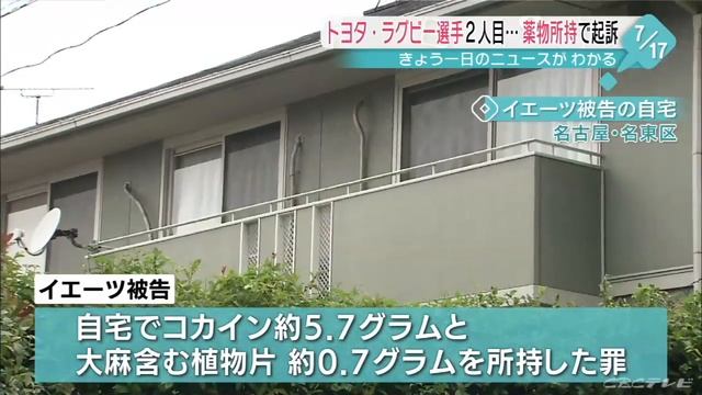 トヨタ自動車のラグビーイエーツ被告コカイン所持で起訴 Smotret Onlajn Video Ot Szepessi Kocsis V Horoshem Kachestve