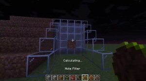 Играю в Майн с модом Hole Filler.