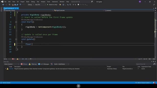 Управление персонажем в Unity 2021 смотреть онлайн