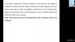 UNIT-4 SESSION-4 Mentally Challenged children- Definition, Nature, Detection and Classification.