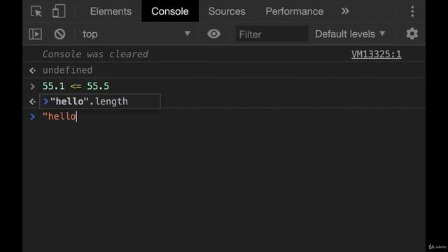 Controlling Program Logic and Flow: Comparison Operators --The Modern JavaScript Bootcamp