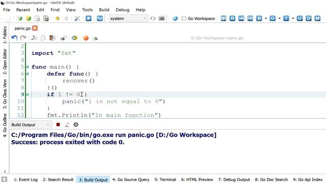 Golang tutorial: Panic in Go | Recover in Go | panic recover in Go смотреть онлайн