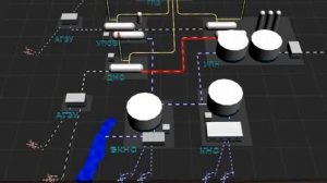 Схема современной системы сбора нефти и газа