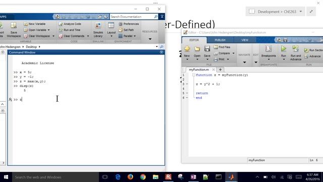 MATLAB User Defined Custom Functions смотреть онлайн