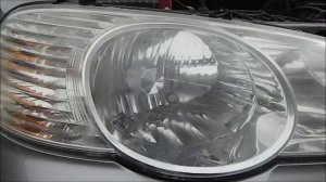 Полировка фары на которую попал растворитель.