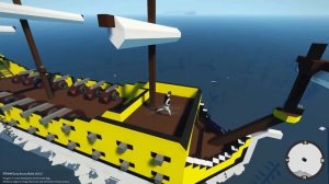 ОГРОМНАЯ ВОЛНА ЦУНАМИ ПРОТИВ ОГРОМНОГО КОРАБЛЯ! (Stormworks Build and Rescue)