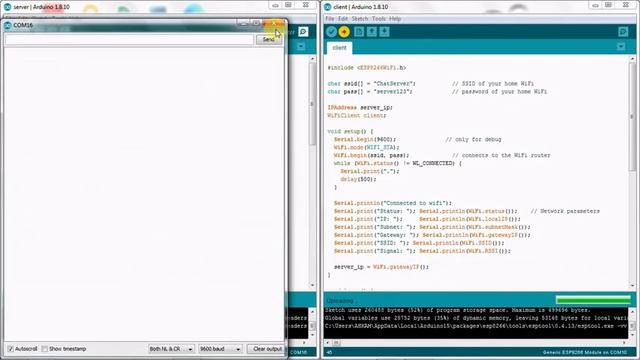 ESP8266 Broadcast to multiclient Using Wifi (Free Source Code) смотреть онлайн