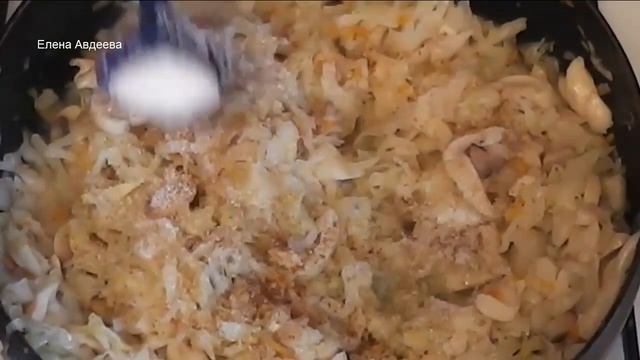 Штрудель с квашеной капустой (для тех, кто держит пост)