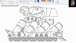 Как Нарисовать Танк Мега БОСС - Мультики про танки