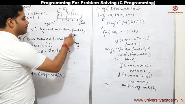 PPS68: Binary Search Program in c using Array | Binary Search in 1-D смотреть онлайн