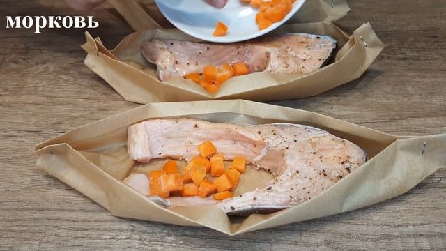 Форель в духовке.? Форель с овощами. [Fish in the oven]