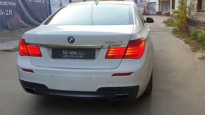 Спортивный выхлоп на BMW 750i F02