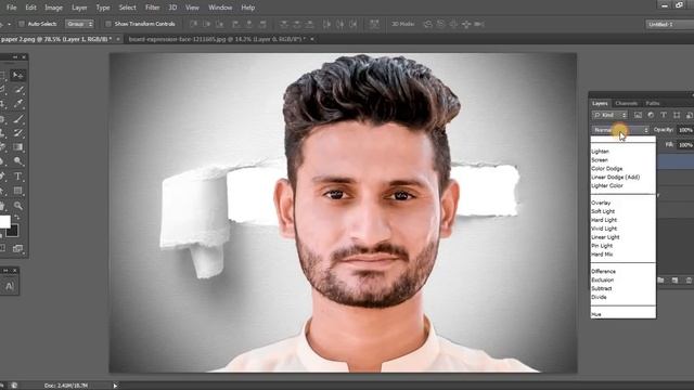 Torn Paper Effect in Photoshop in Hindi | Photoshop Torn Paper effect | Torn Paper Photoshop смотреть онлайн