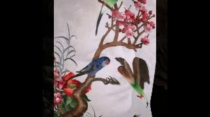 Китайская вышивка гладью