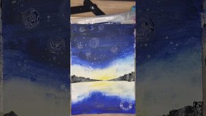 Звездная ночь
Рисуем легко и просто гуашью за 20 минут.