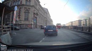 Видеорегистратор Fujida Zoom Hit S Wi-Fi Duo. Пример съёмки в солнечный день.