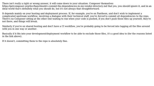 Drupal: Should I ignore the vendor directory in git for Drupal 8? (3 Solutions!!) смотреть онлайн