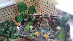 Декоративный мини-водопад своими руками