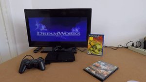 Игровая приставка Sony Playstation 2 (SCPH-77004, sn AC1015518, чипованная)