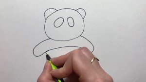 Как нарисовать симпатичного Панду/how to draw a panda