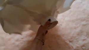 Светильник Роза из изолона с креплением на стену