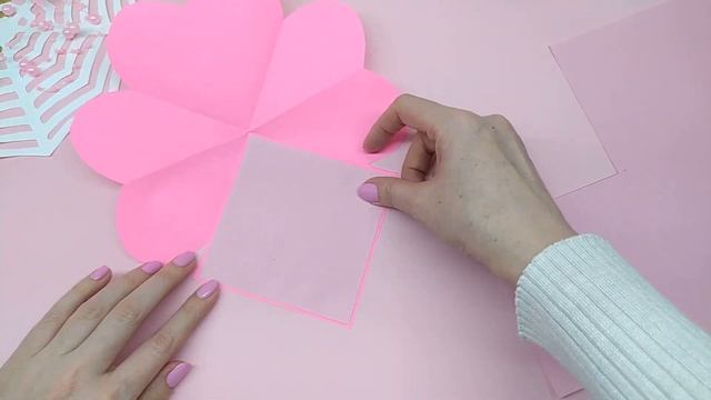 ВАЛЕНТИНКА ИЗ БУМАГИ Открытка на День Святого Валентина Оригами Сердце | DIY Valentine Card