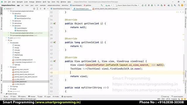 SearchView, SearchView with Filters, WebView in Android Studio by Deepak || Android Tutorials