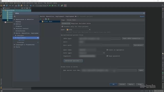 WebStorm - 017 - Синхронизация с хостингом