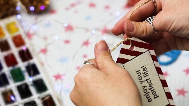 Новогодний MAIL ART | Яркое письмо, стикеры DIY, закладка