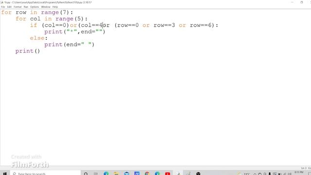 Printing Stars '*' in B Shape | Python Pattern Programs | code guru смотреть онлайн