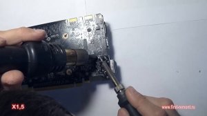 Замена разъема DVI на видеокарте от сервиса www.first-remont.ru