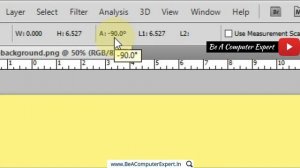 ✔ How to use Ruler Tool / Measure Tool for measurement in Adobe Photoshop CS5 | Be A Computer Exper