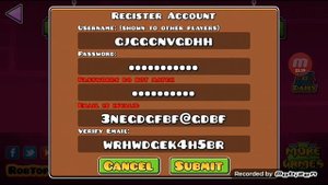 как создать аккаунт в Geometry Dash в 2.1