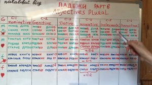 TORFL-B1: Russian cases: Part 6: Adjectives Plural