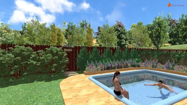 Ландшафтный дизайн: Проект озеленения участка 20 соток смотреть онлайн