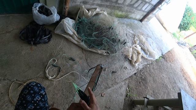 Как догрузить рыболовную сеть, что бы она работала!