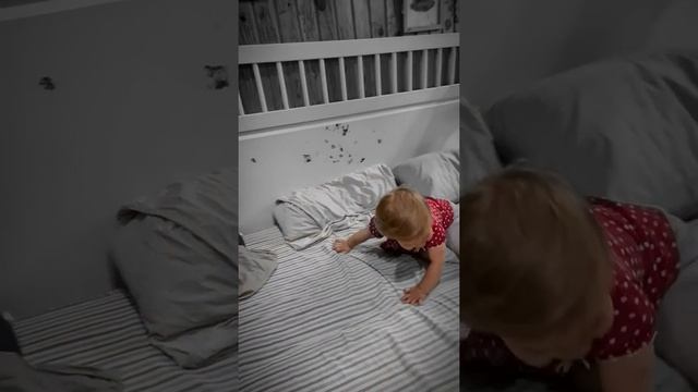 Бесится и прыгает на кровати, я разобью камеру кричит Катя смотреть онлайн