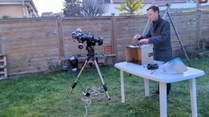 Equatorial mount and refractor telescope setup time-lapse (1/2: before the nightfall)